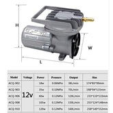 BOYU 12VDC 105W Air Compressor | 150L/Min | Portable Aeration ACQ - 908 - H2O Warehouse